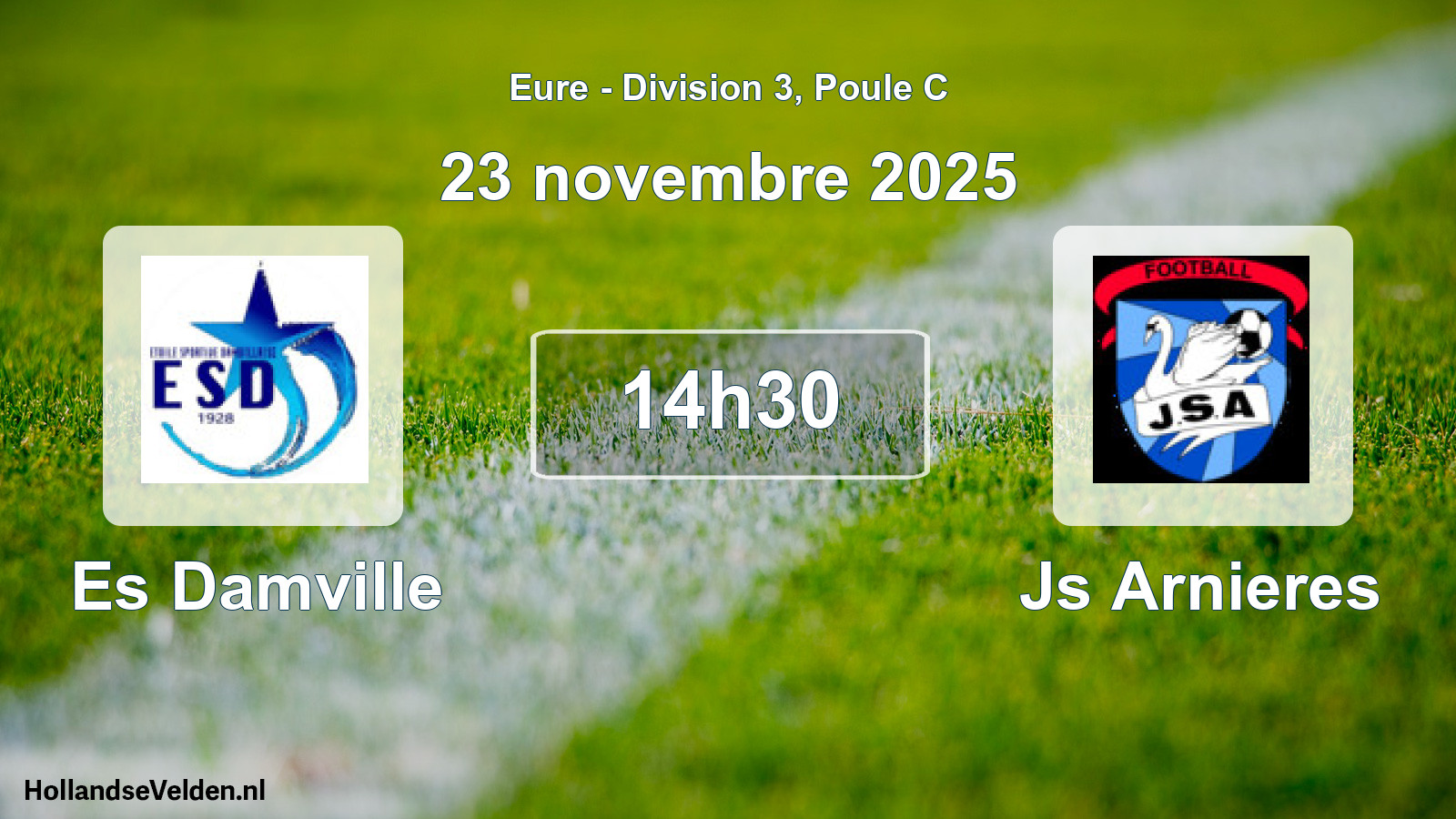 Scheduled Match: Es Damville - Js Arnieres (23 November 2025)