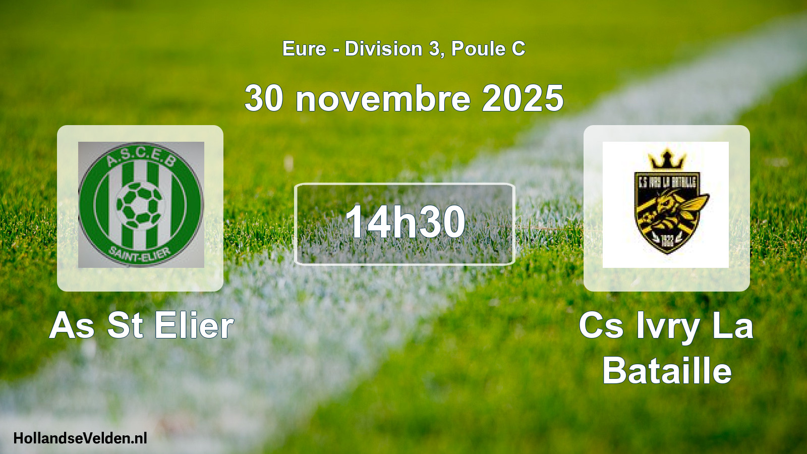 Scheduled Match: As St Elier - Cs Ivry La Bataille (30 November 2025)