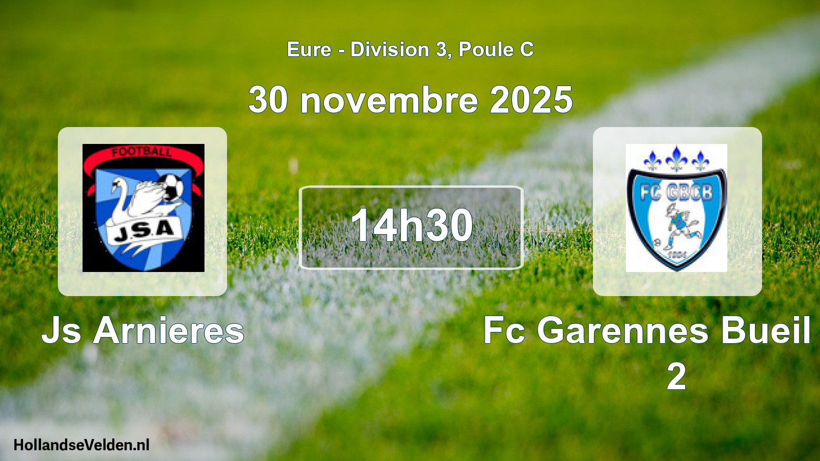 Scheduled Match: Js Arnieres - Fc Garennes Bueil Cb 2 (30 November 2025)