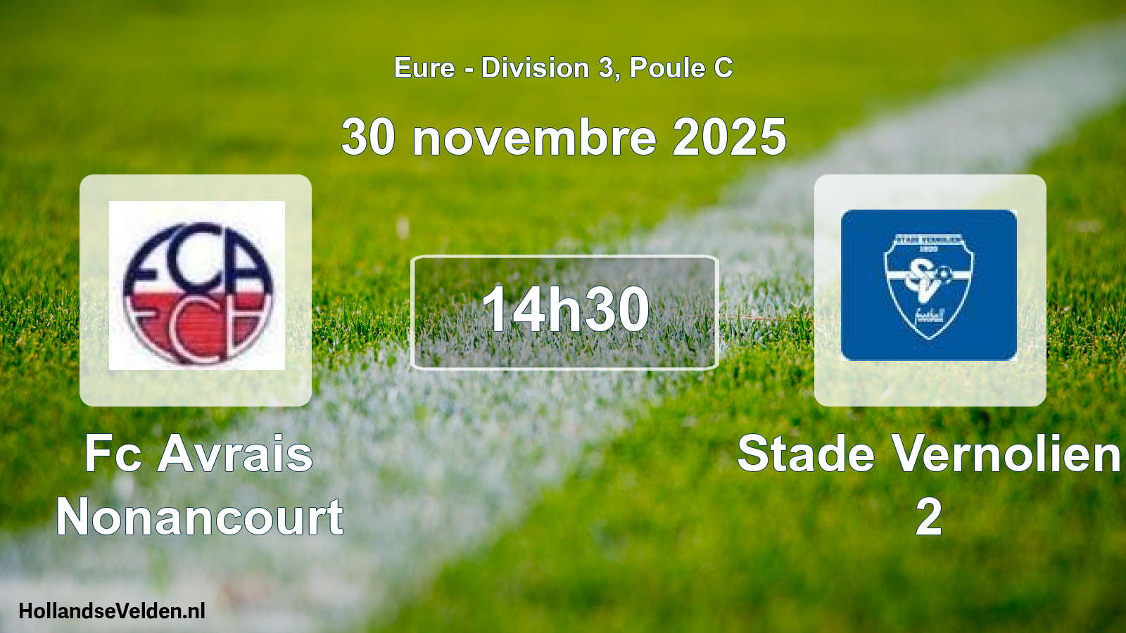 Scheduled Match: Fc Avrais Nonancourt - Stade Vernolien 2 (30 November 2025)