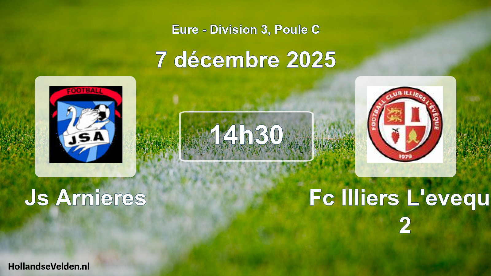 Geplande wedstrijd: Js Arnieres - Fc Illiers L'eveque 2 (7 décembre 2025)