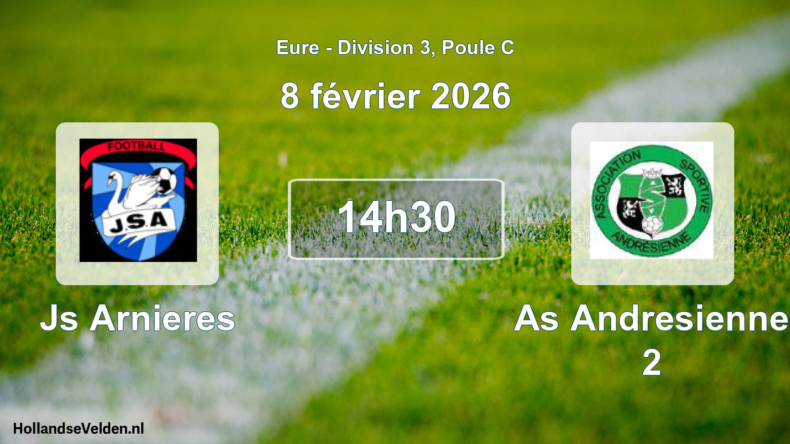 Geplande wedstrijd: Js Arnieres - As Andresienne 2 (8 février 2026)