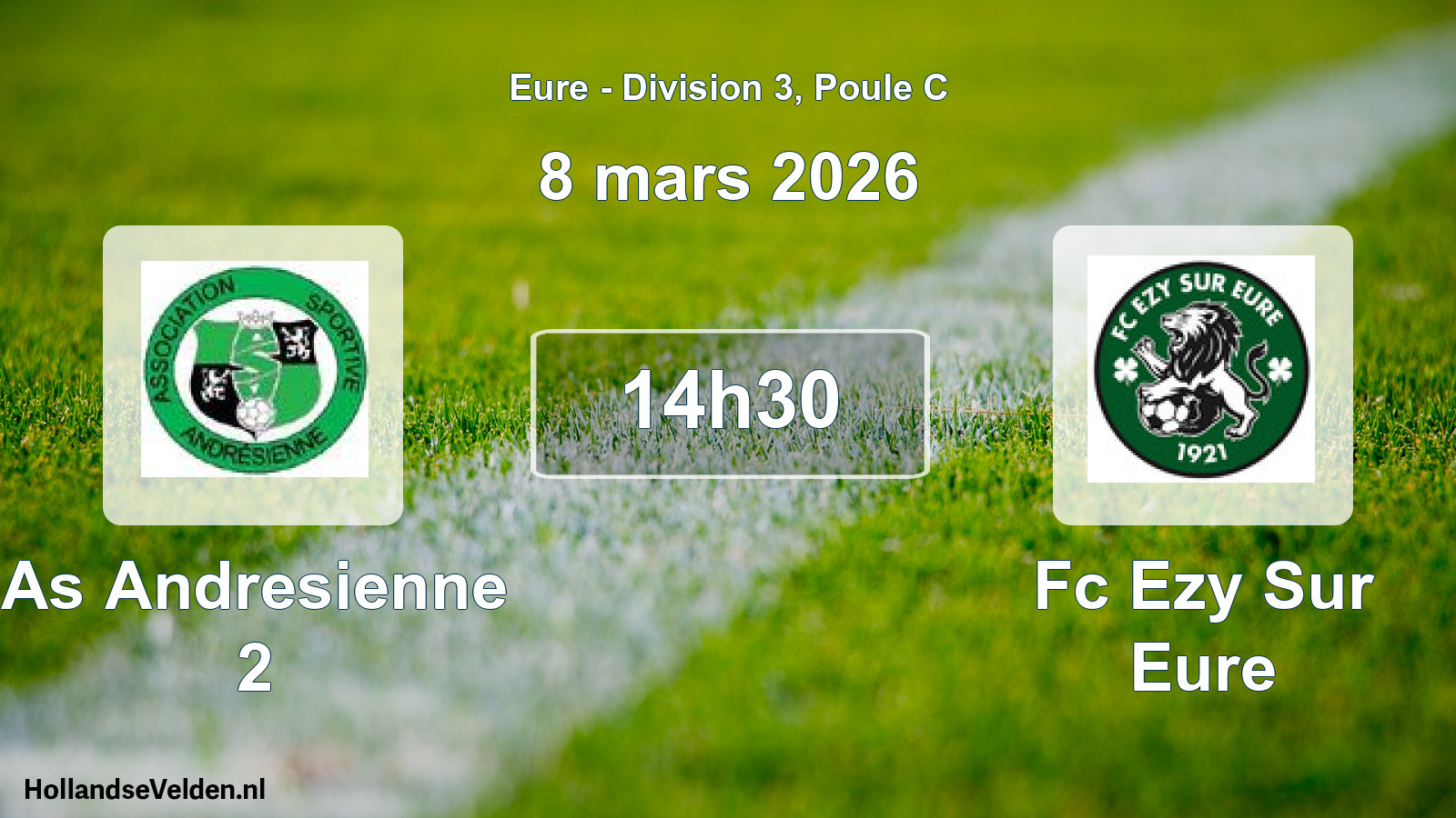 Scheduled Match: As Andresienne 2 - Fc Ezy Sur Eure (8 March 2026)