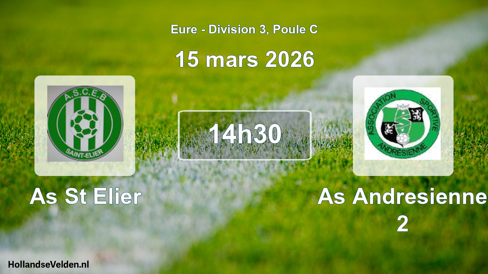 Scheduled Match: As St Elier - As Andresienne 2 (15 March 2026)