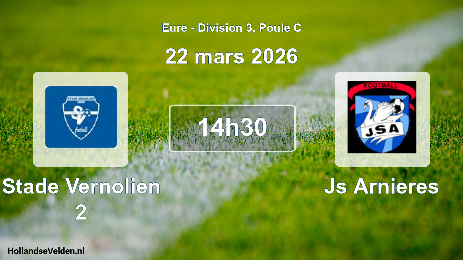 Scheduled Match: Stade Vernolien 2 - Js Arnieres (22 March 2026)
