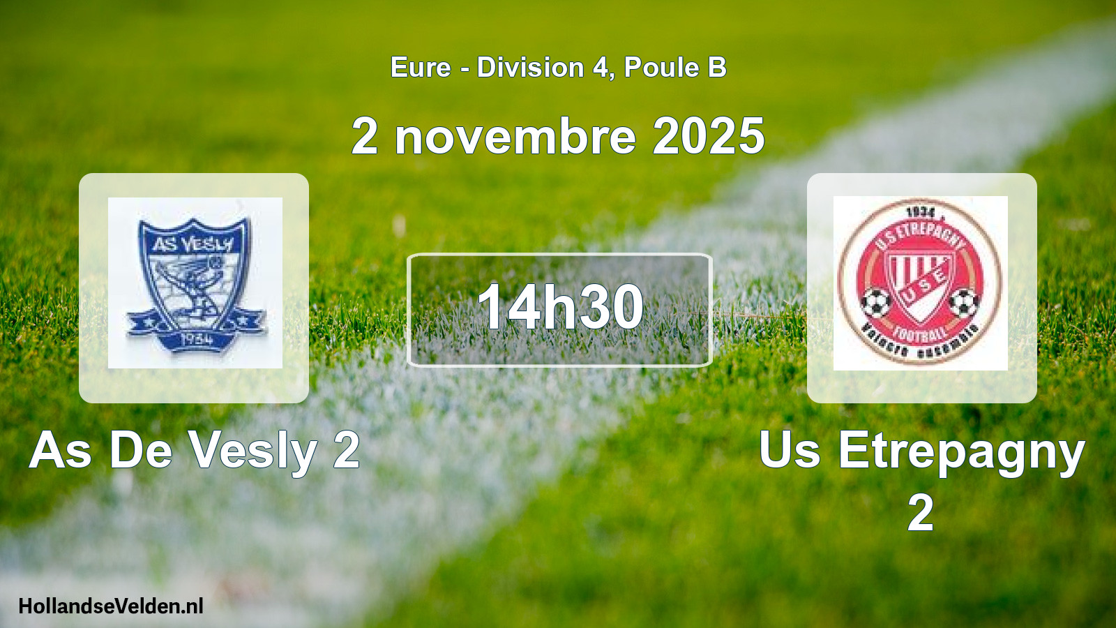 Geplande wedstrijd: As De Vesly 2 - Us Etrepagny 2 (2 november 2025)