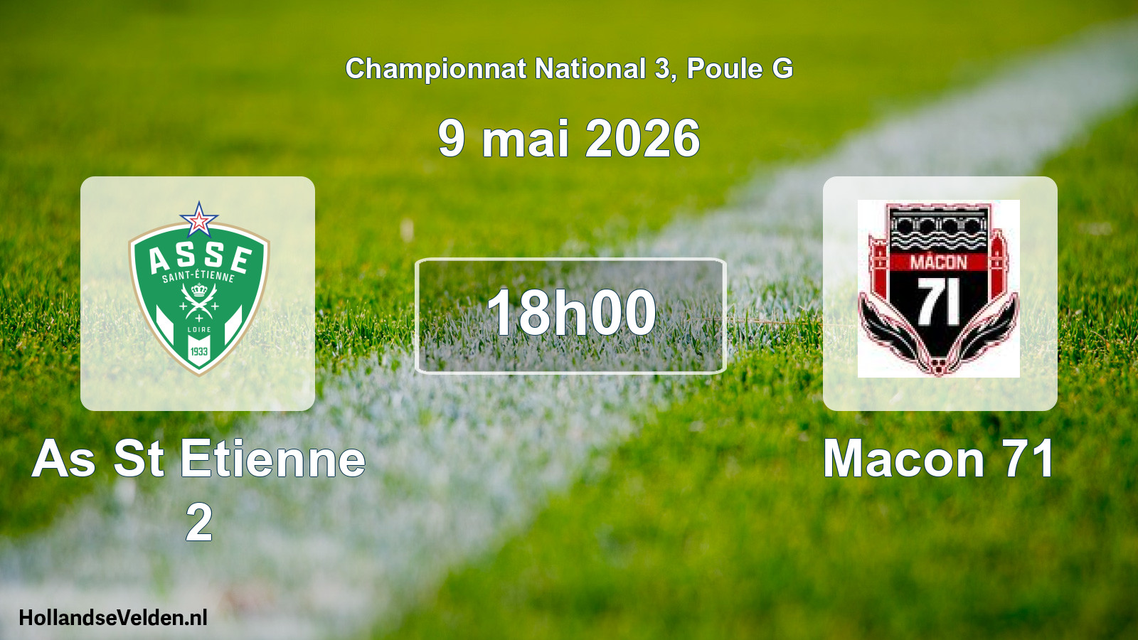 Geplande wedstrijd: As St Etienne 2 - Macon 71 (9 mai 2026)