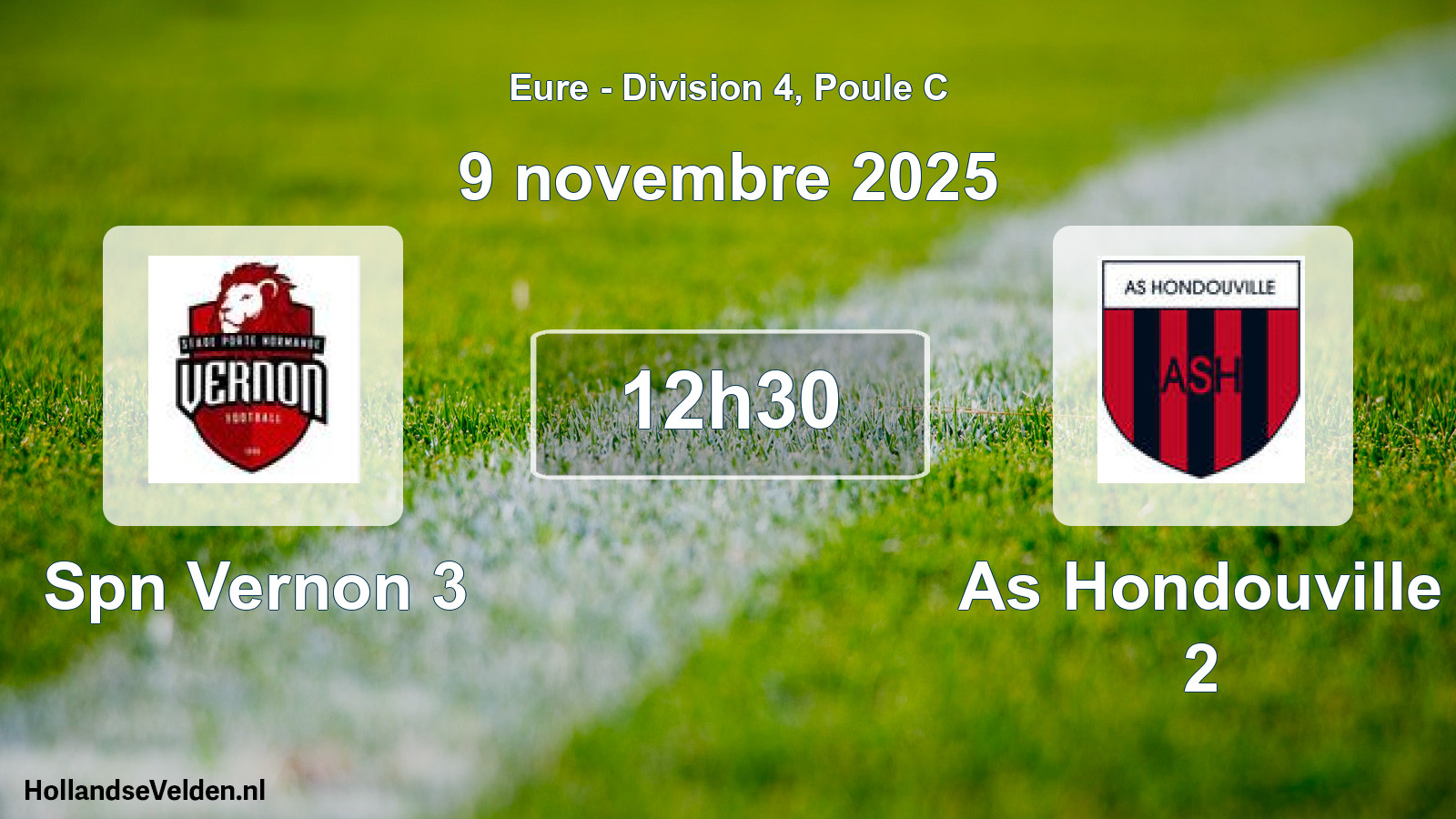 Geplande wedstrijd: Spn Vernon 3 - As Hondouville 2 (9 novembre 2025)