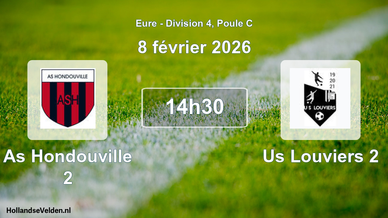 Geplande wedstrijd: As Hondouville 2 - Us Louviers 2 (8 février 2026)