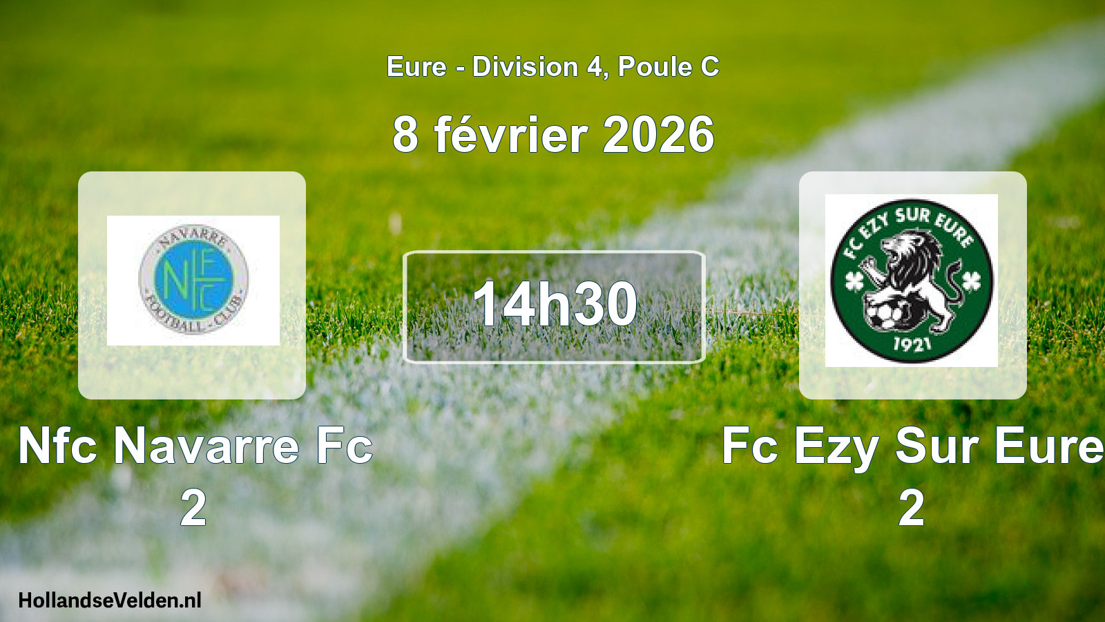 Geplande wedstrijd: Nfc Navarre Fc 2 - Fc Ezy Sur Eure 2 (8 februari 2026)