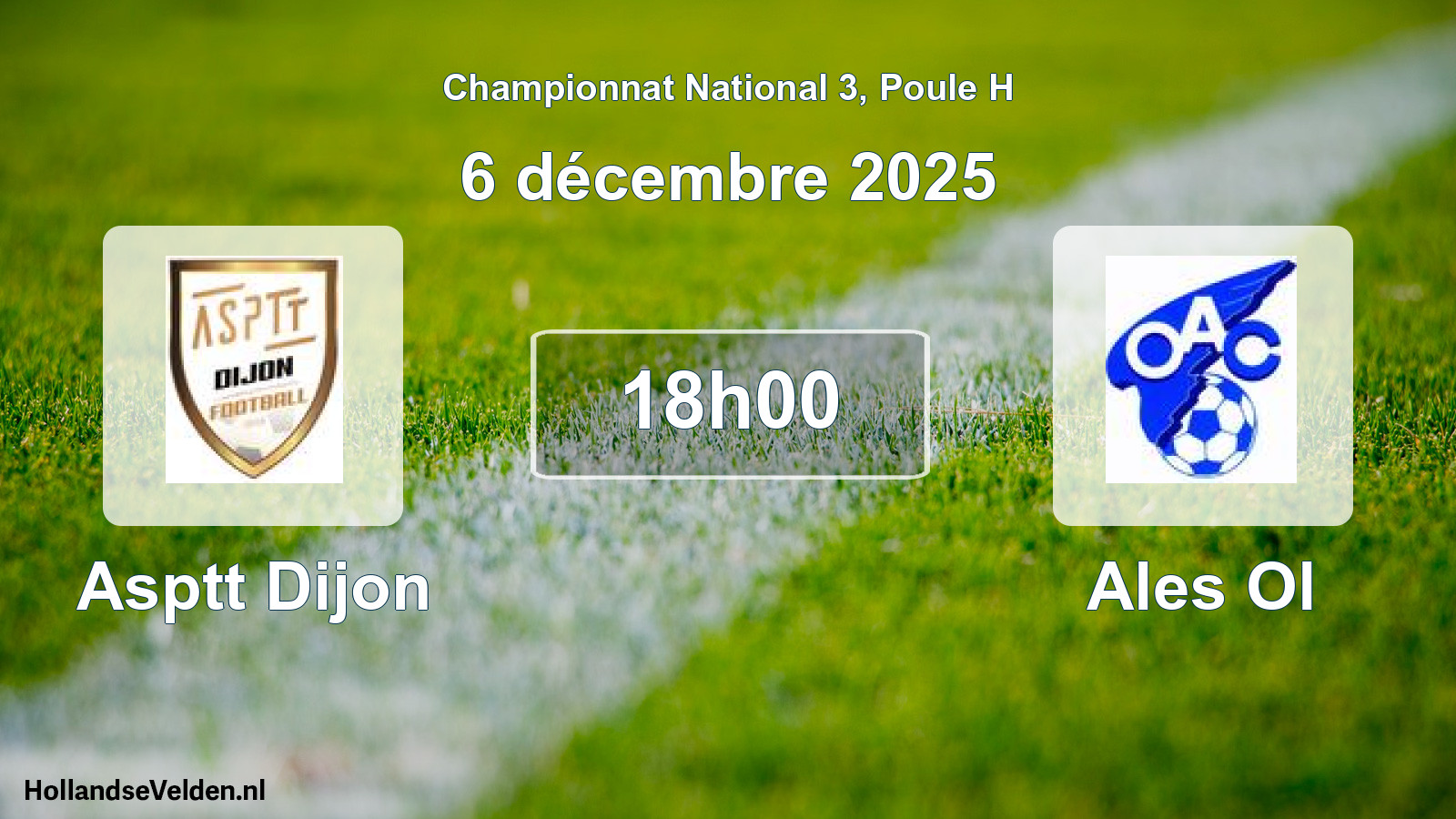 Scheduled Match: Asptt Dijon - Ales Ol (6 December 2025)