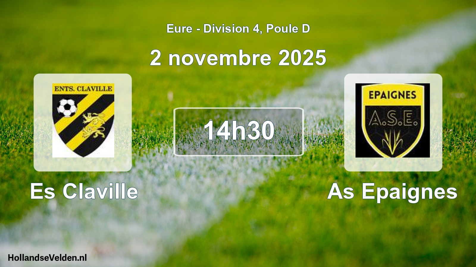 Geplande wedstrijd: Es Claville - As Epaignes (2 november 2025)