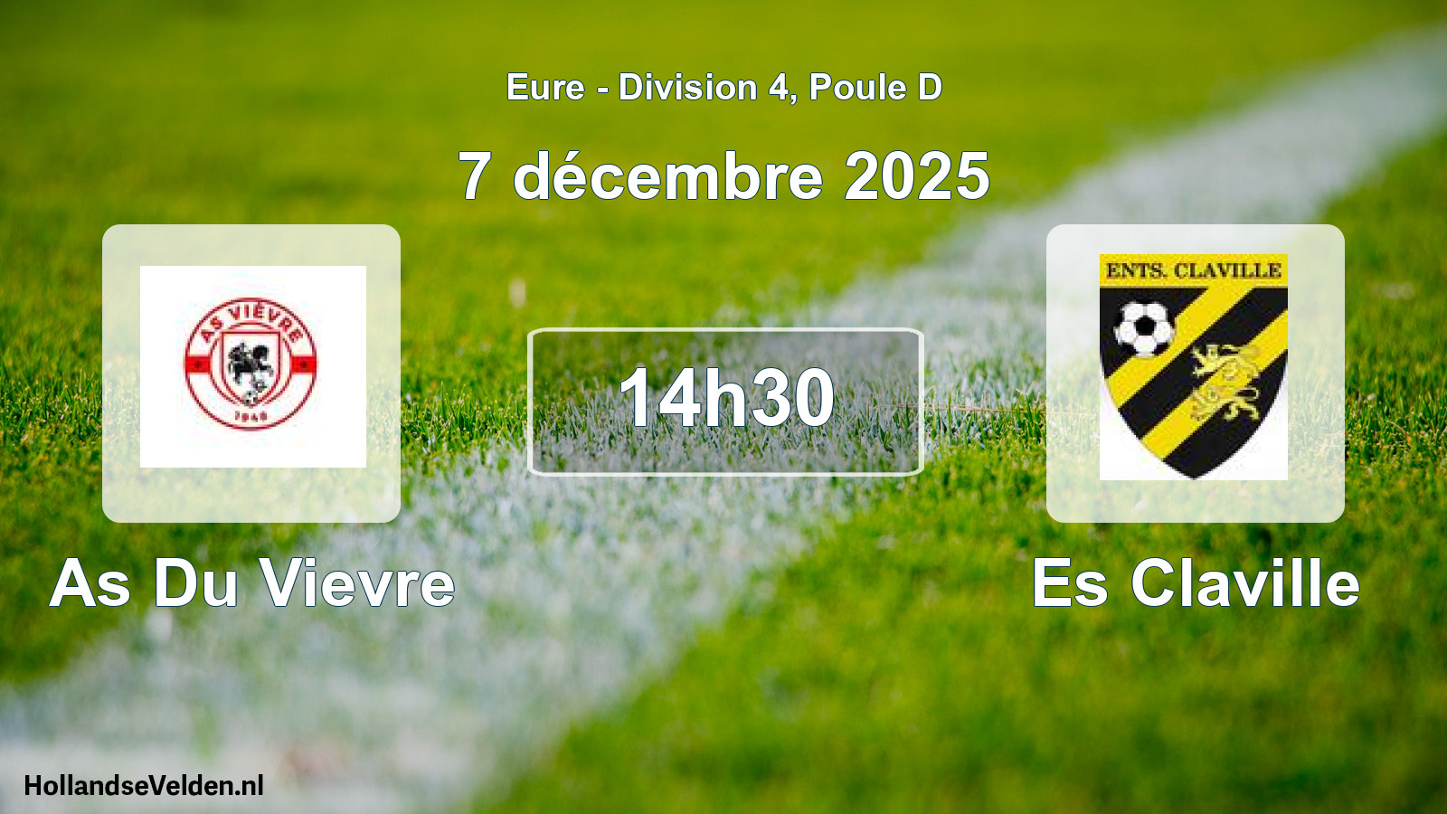 Geplande wedstrijd: As Du Vievre - Es Claville (7 december 2025)