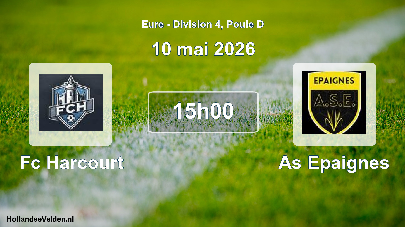Scheduled Match: Fc Harcourt - As Epaignes (10 May 2026)