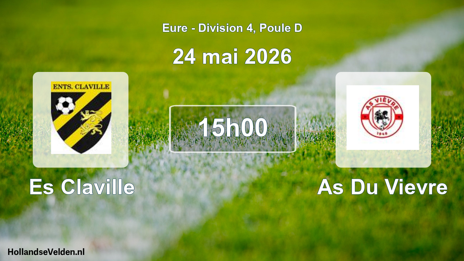 Scheduled Match: Es Claville - As Du Vievre (24 May 2026)