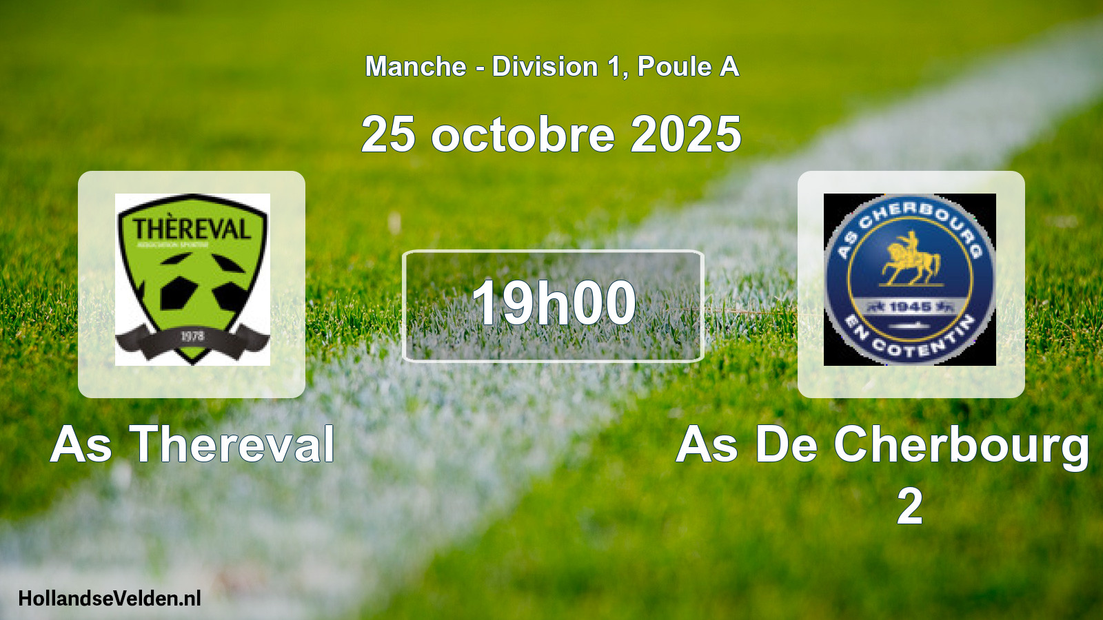 Geplande wedstrijd: As Thereval - As De Cherbourg F. 2 (25 oktober 2025)