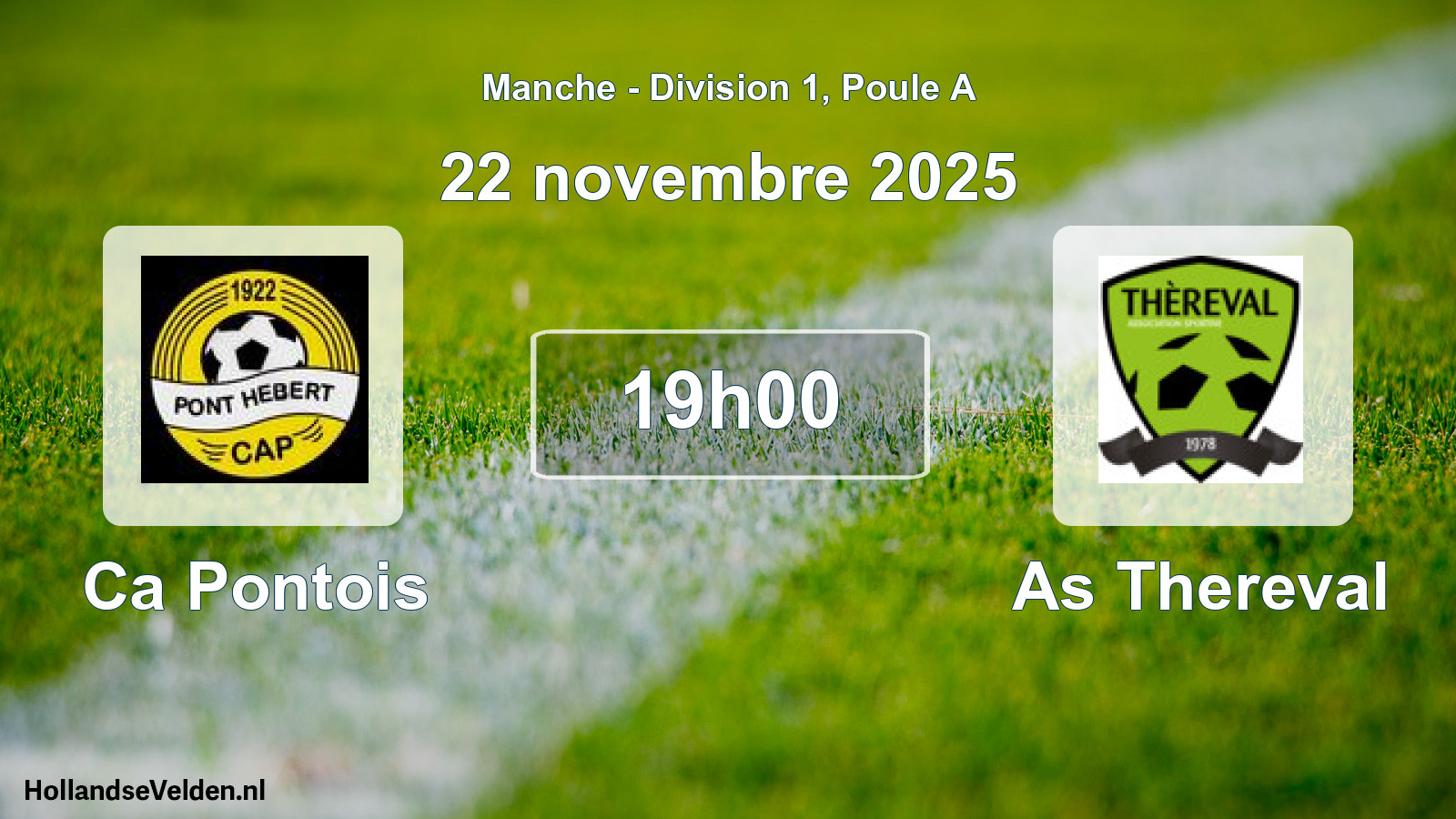 Scheduled Match: Ca Pontois - As Thereval (22 November 2025)