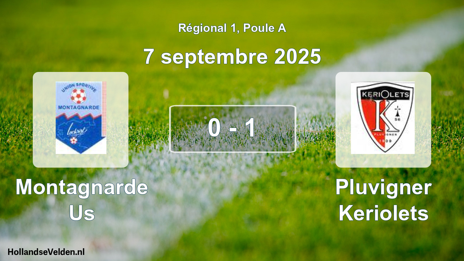 Total number of matches played: Montagnarde Us - Pluvigner Keriolets 0 - 1 (7 September 2025)