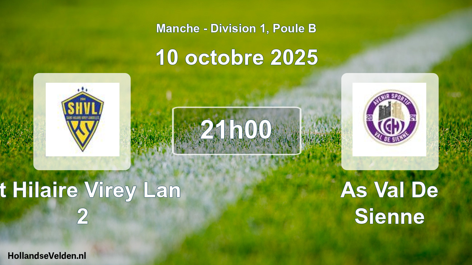 Scheduled Match: St Hilaire Virey Lan 2 - As Val De Sienne (10 October 2025)