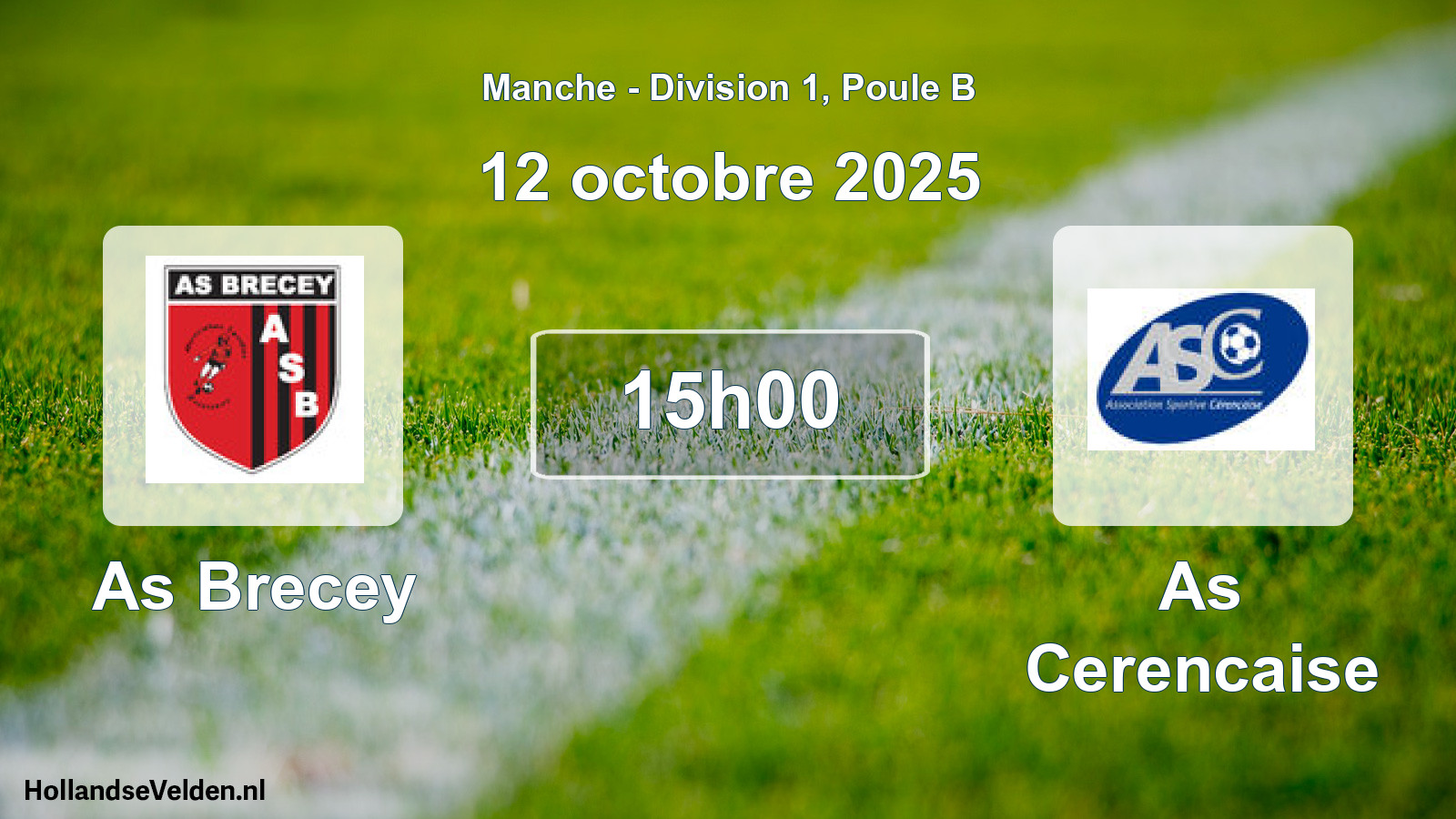 Geplande wedstrijd: As Brecey - As Cerencaise (12 oktober 2025)