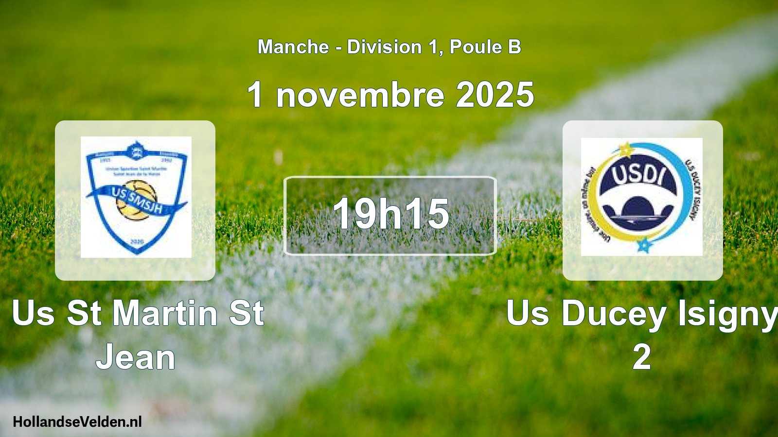 Geplande wedstrijd: Us St Martin St Jean - Us Ducey Isigny 2 (1 november 2025)