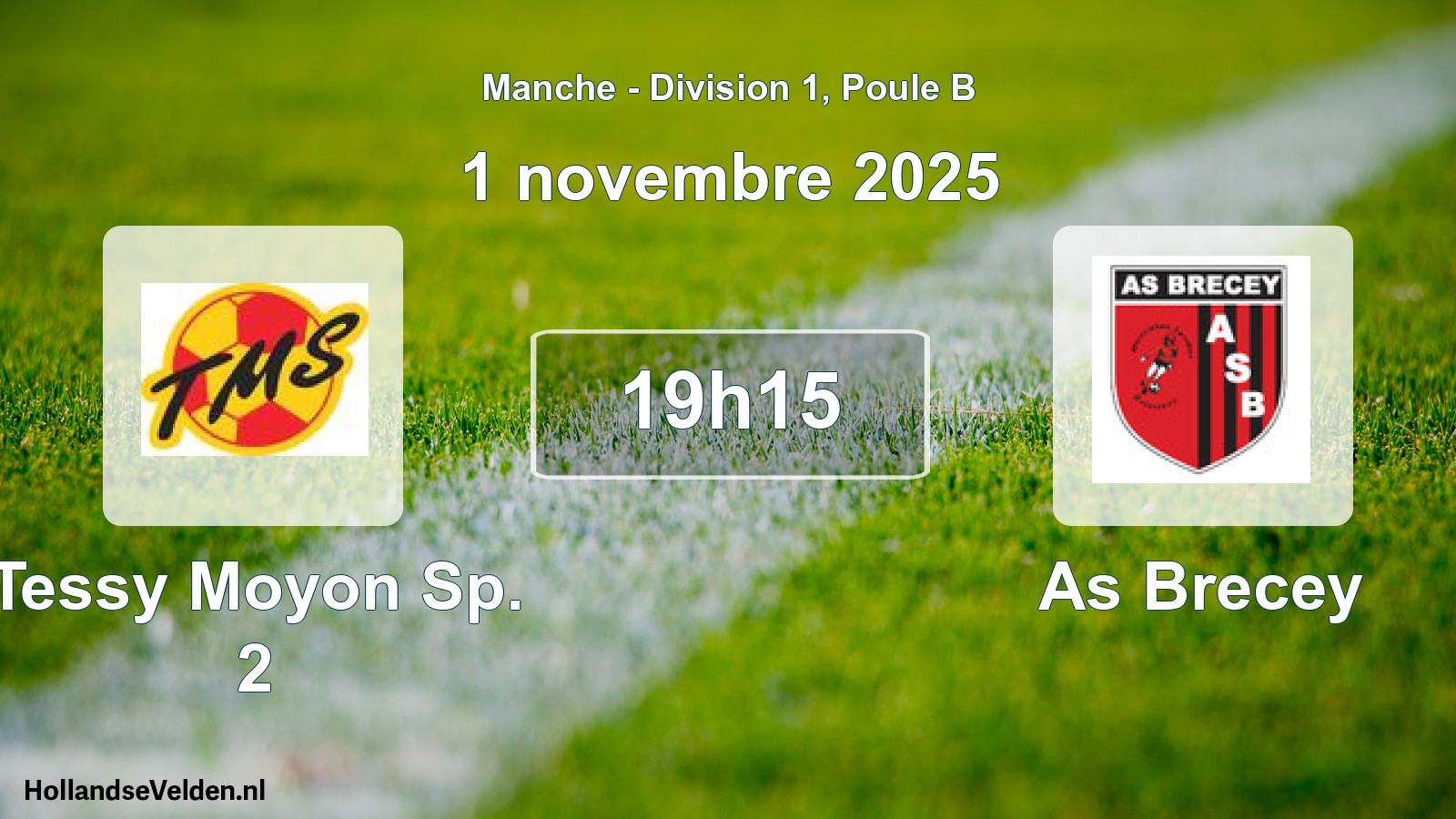 Geplande wedstrijd: Tessy Moyon Sp. 2 - As Brecey (1 novembre 2025)