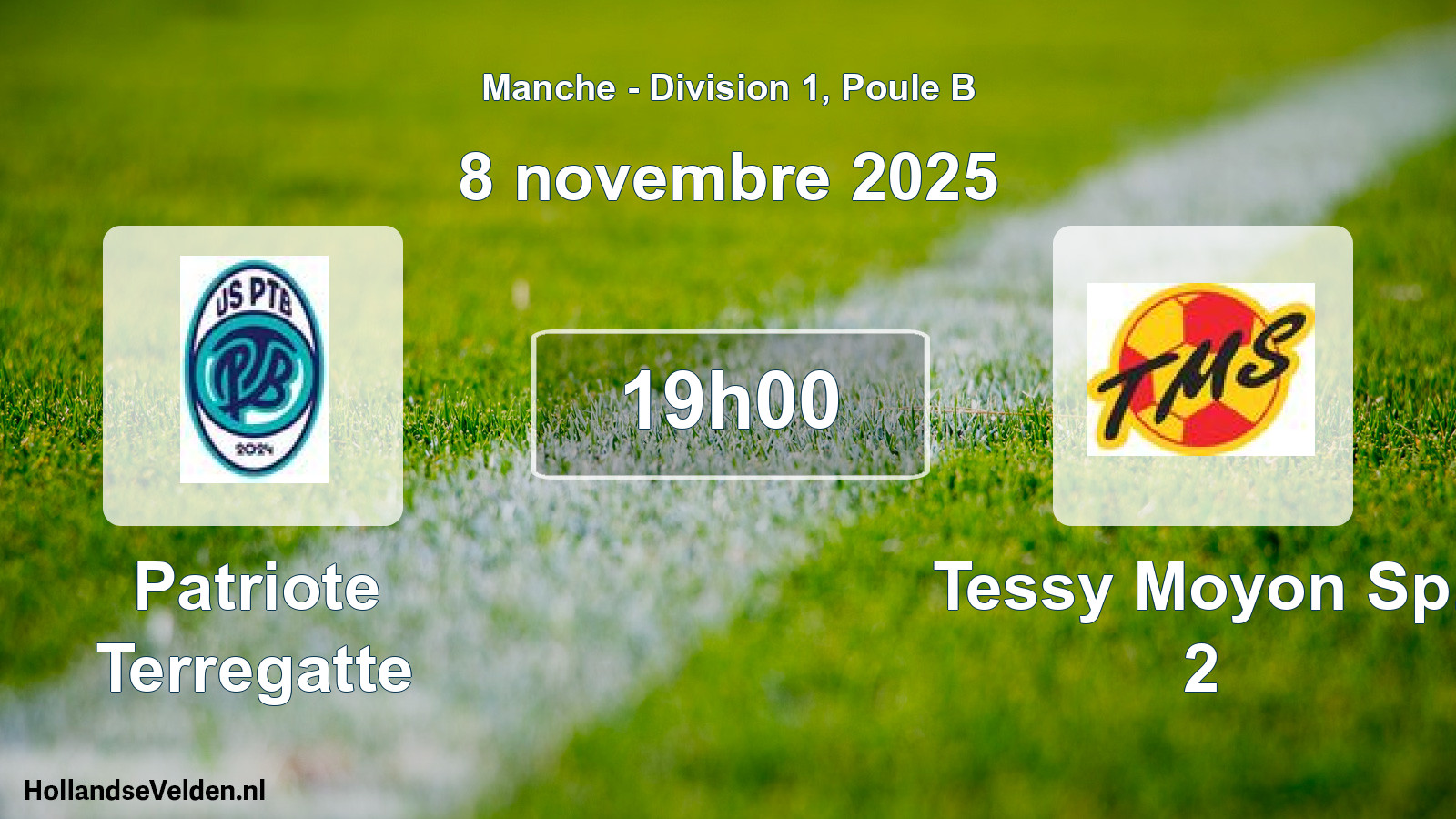 Geplande wedstrijd: Patriote Terregatte - Tessy Moyon Sp. 2 (8 november 2025)