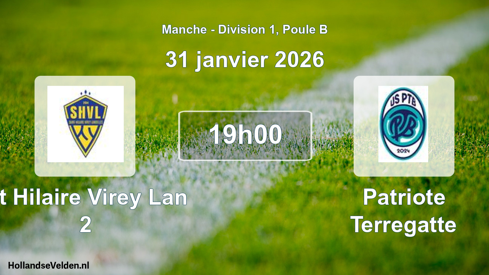 Geplande wedstrijd: St Hilaire Virey Lan 2 - Patriote Terregatte (31 januari 2026)
