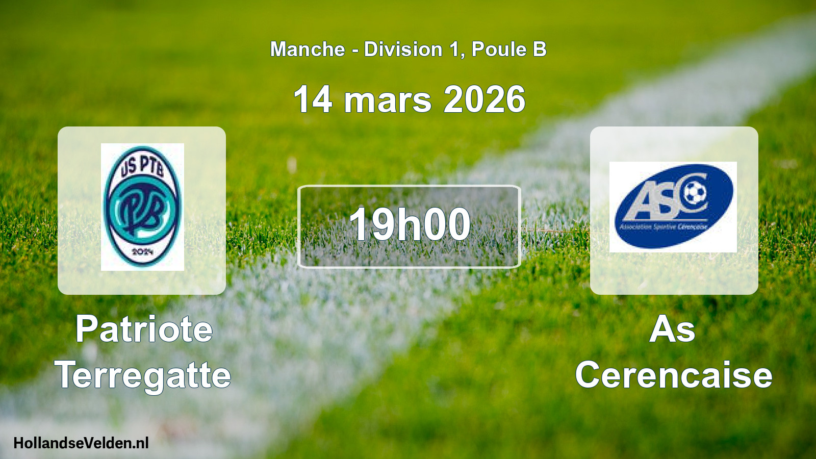 Scheduled Match: Patriote Terregatte - As Cerencaise (14 March 2026)