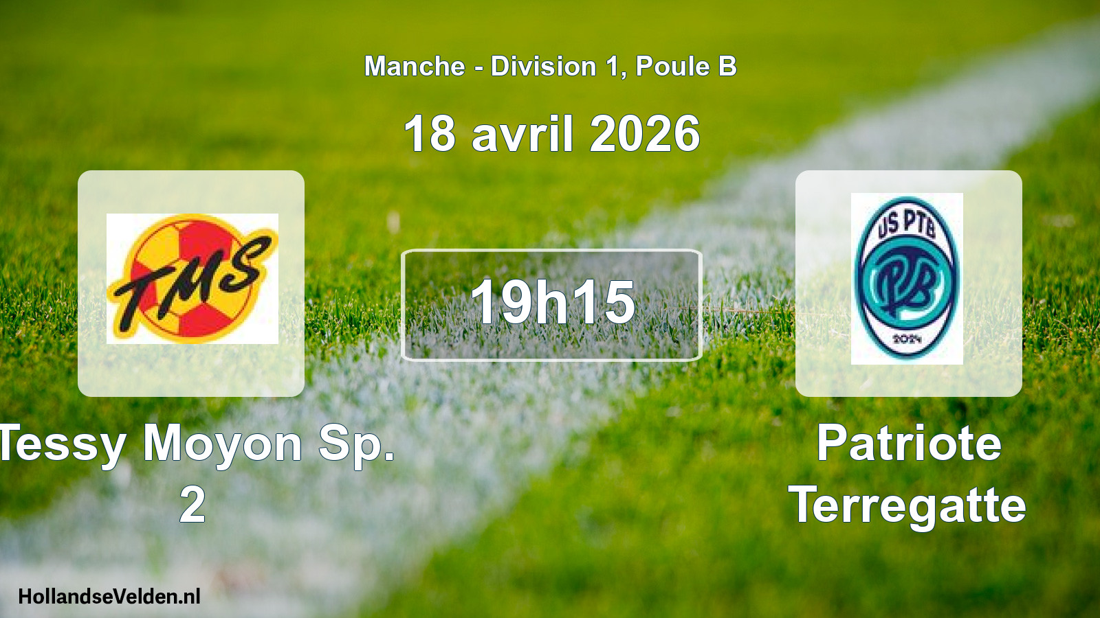 Geplande wedstrijd: Tessy Moyon Sp. 2 - Patriote Terregatte (18 avril 2026)