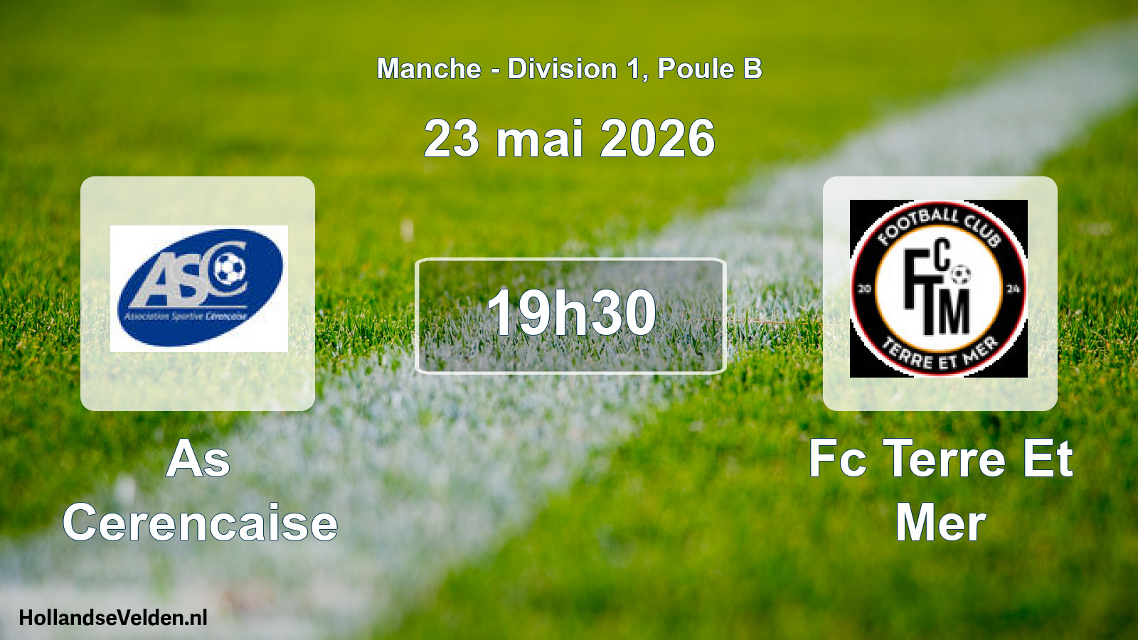 Geplande wedstrijd: As Cerencaise - Fc Terre Et Mer (23 mai 2026)