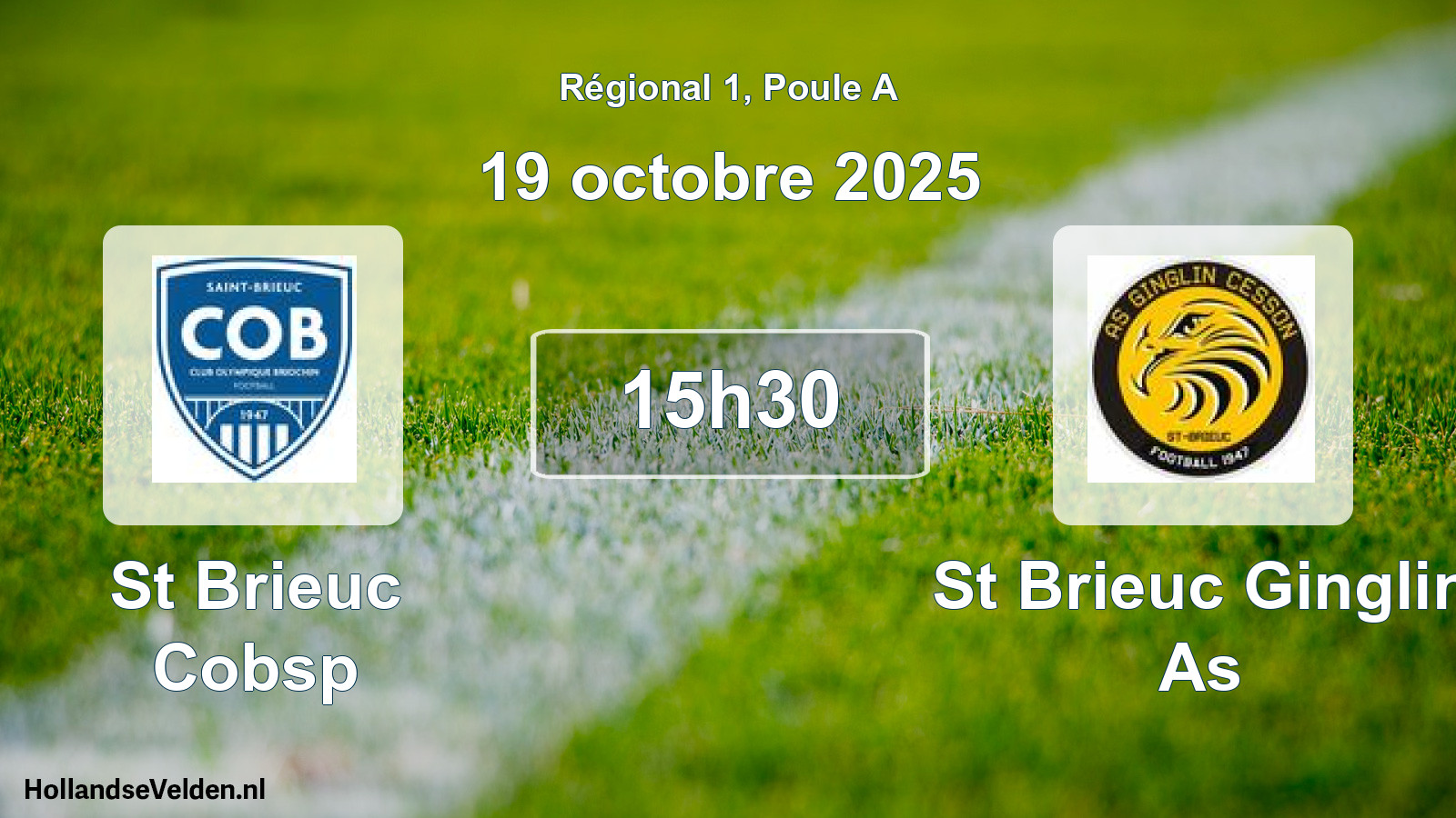 Scheduled Match: St Brieuc Cobsp - St Brieuc Ginglin As (19 October 2025)