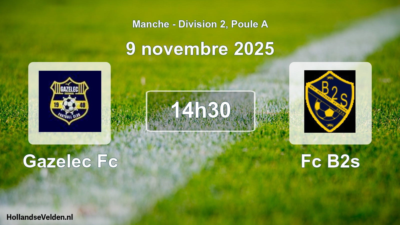 Geplande wedstrijd: Gazelec Fc - Fc B2s (9 november 2025)