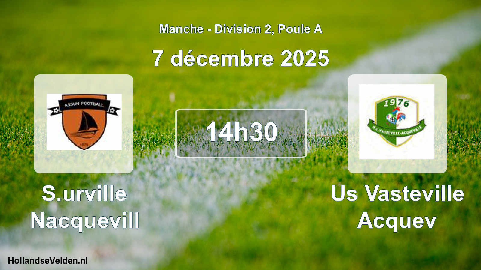 Geplande wedstrijd: S.urville Nacquevill - Us Vasteville Acquev (7 décembre 2025)
