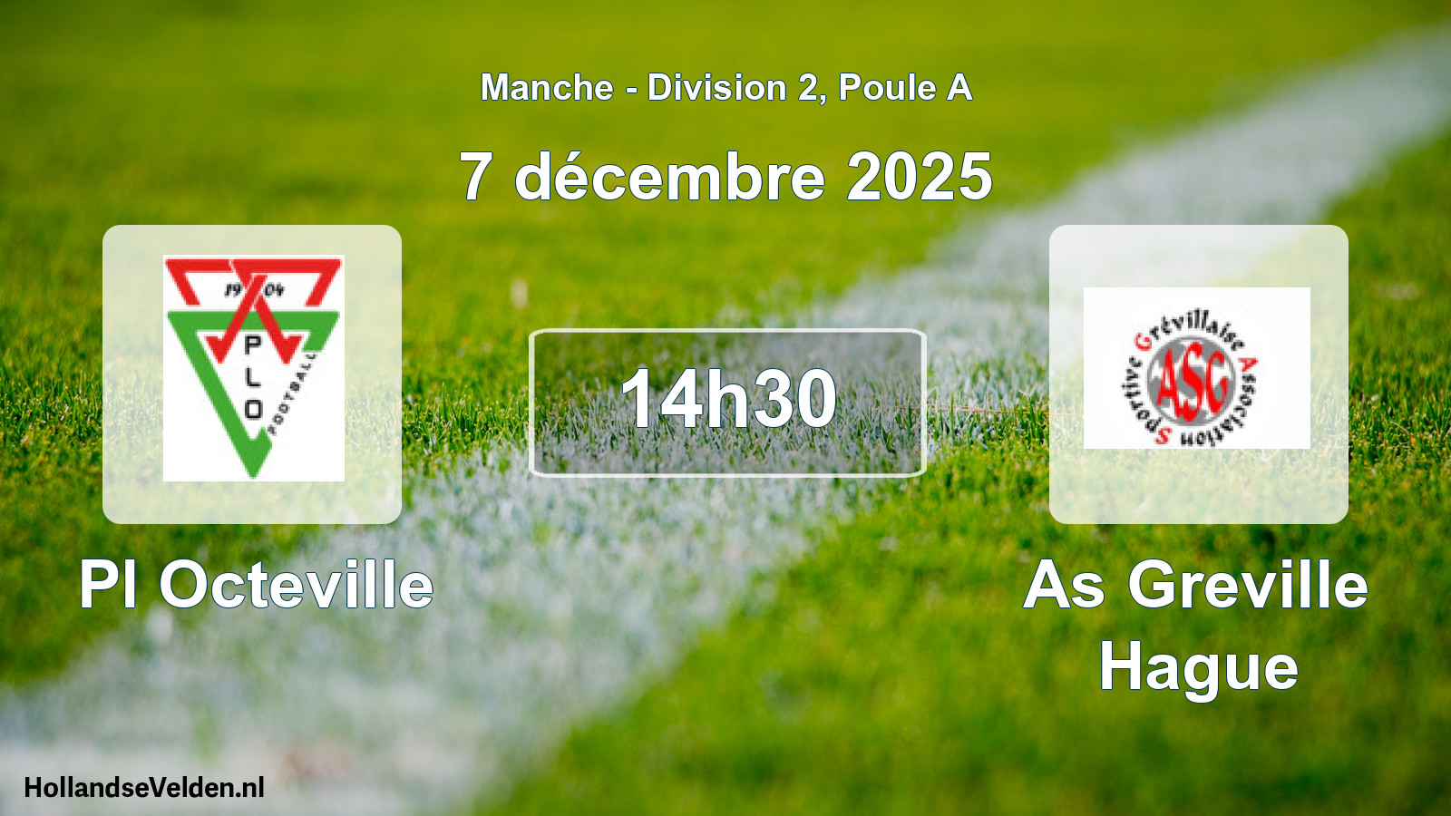 Scheduled Match: Pl Octeville - As Greville Hague (7 December 2025)