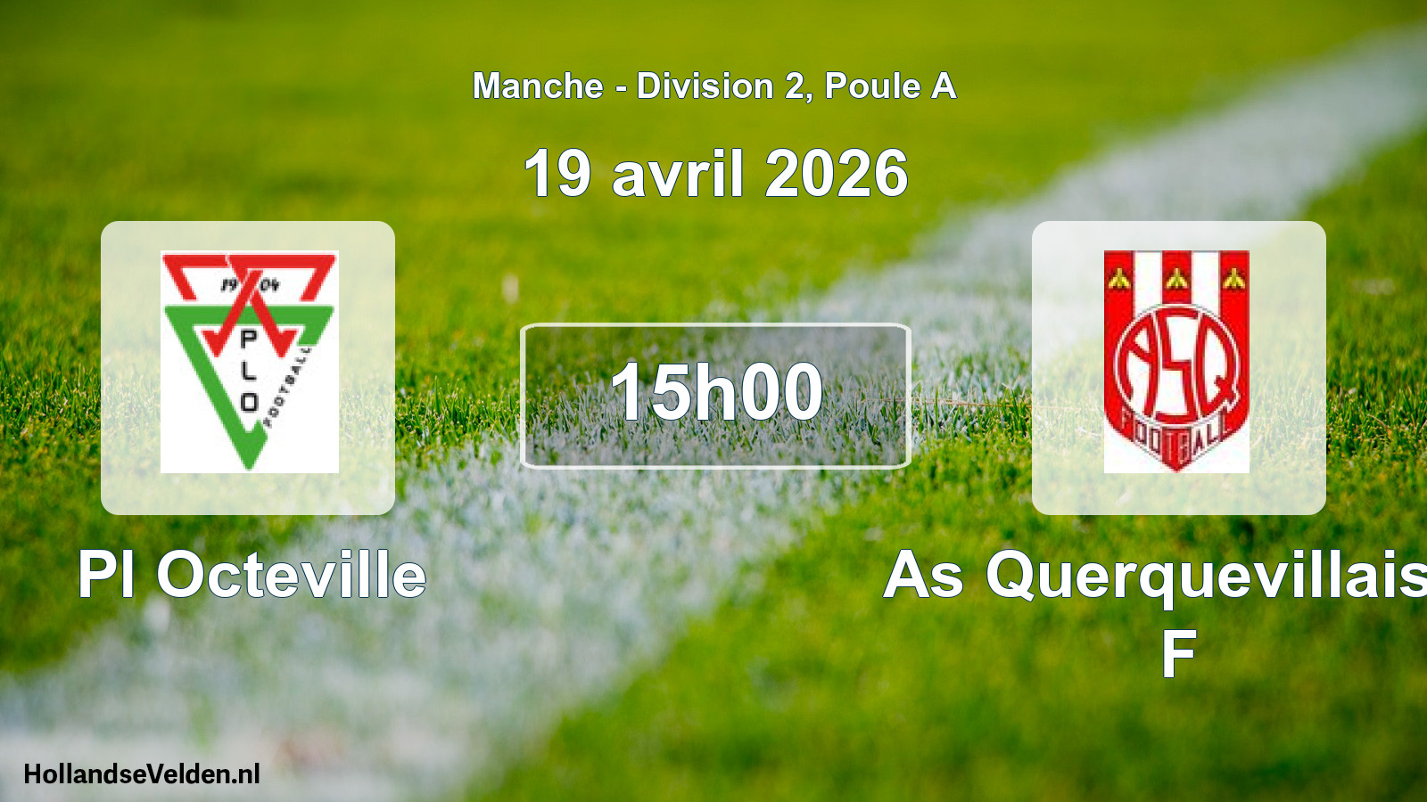 Scheduled Match: Pl Octeville - As Querquevillaise F (19 April 2026)
