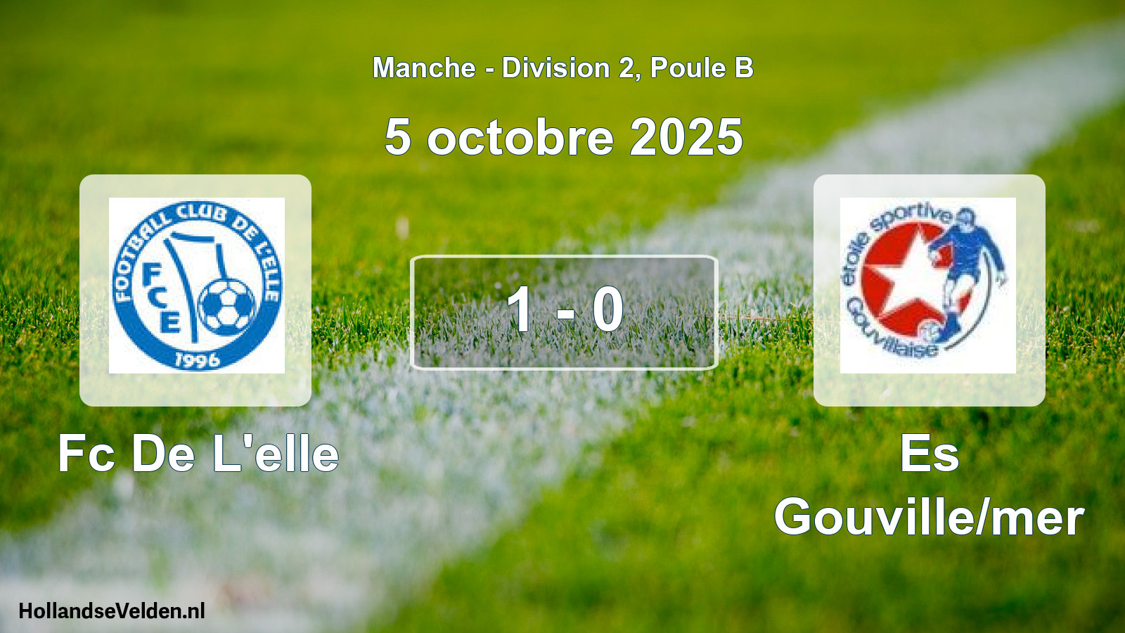 Gespeelde wedstrijd: Fc De L'elle - Es Gouville/mer 1 - 0 (5 octobre 2025)