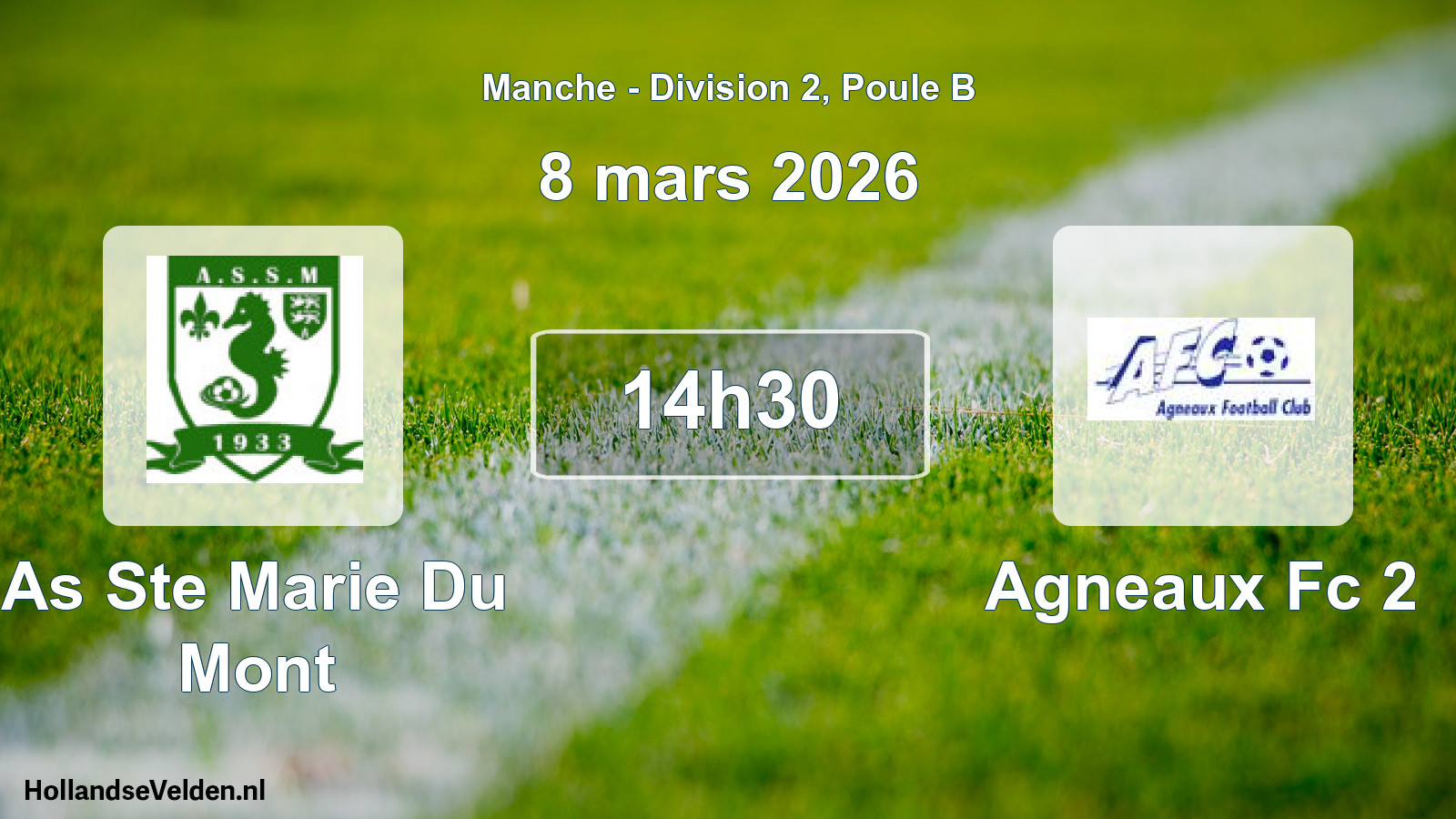 Geplande wedstrijd: As Ste Marie Du Mont - Agneaux Fc 2 (12 octobre 2025)