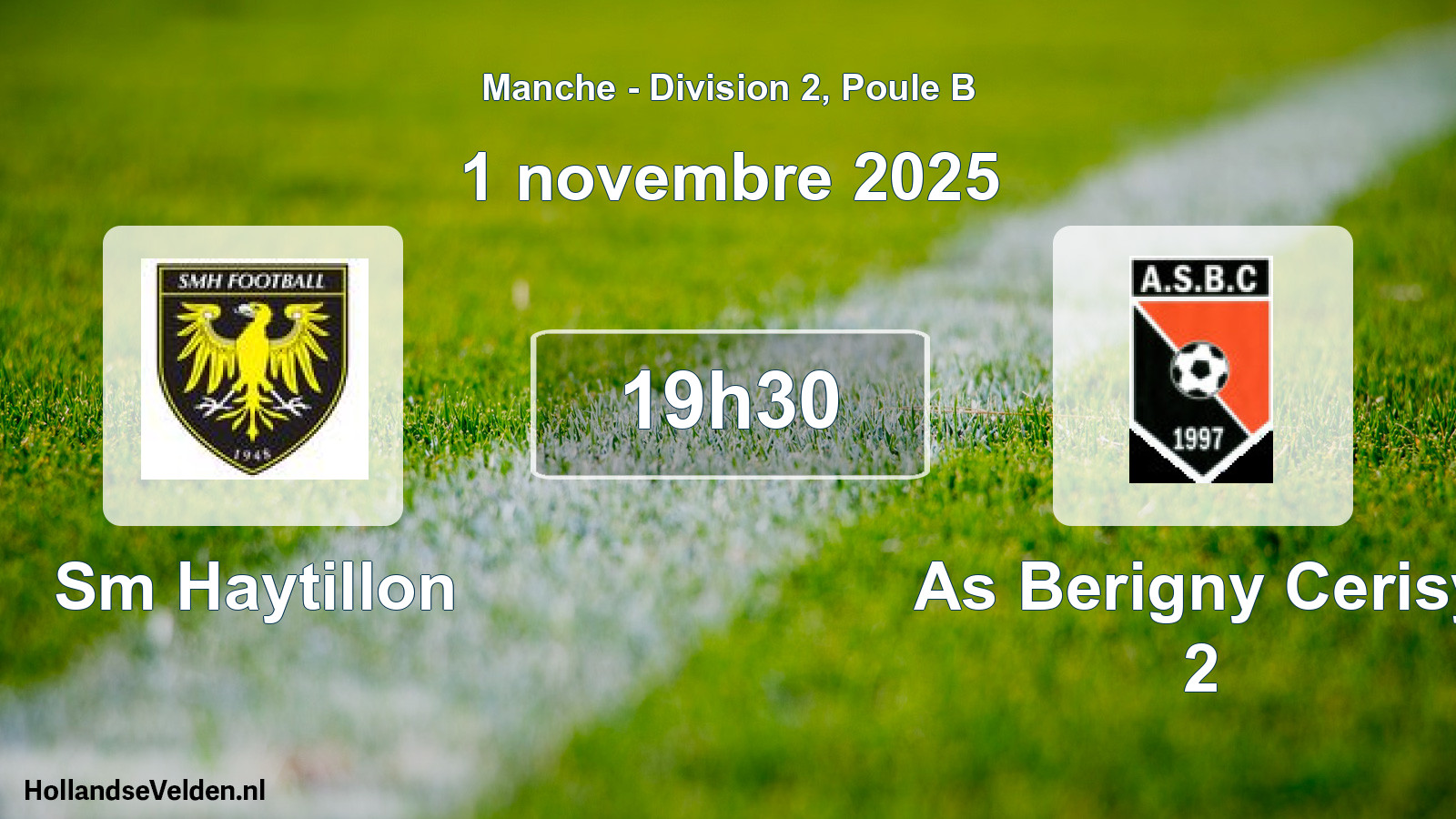 Geplande wedstrijd: Sm Haytillon - As Berigny Cerisy 2 (1 novembre 2025)