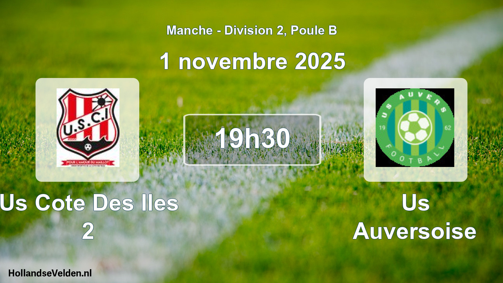 Scheduled Match: Us Cote Des Iles 2 - Us Auversoise (1 November 2025)