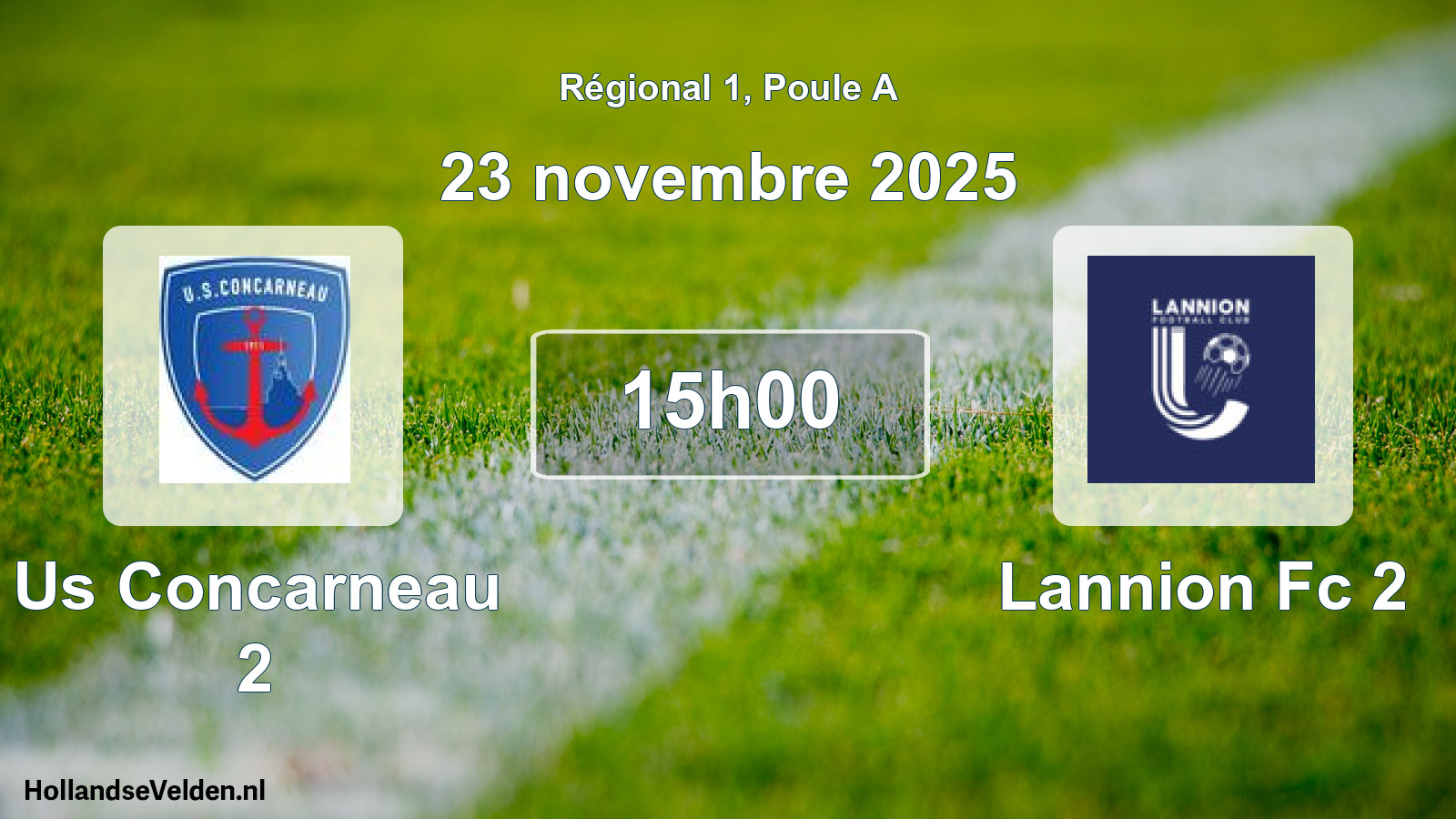 Scheduled Match: Us Concarneau 2 - Lannion Fc 2 (23 November 2025)