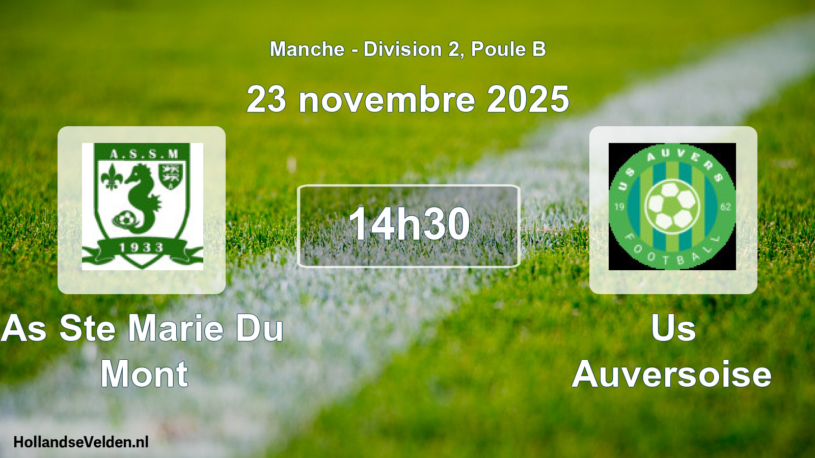 Geplande wedstrijd: As Ste Marie Du Mont - Us Auversoise (23 november 2025)