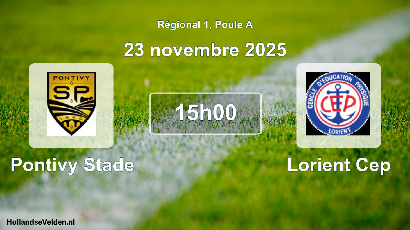 Scheduled Match: Pontivy Stade - Lorient Cep (23 November 2025)