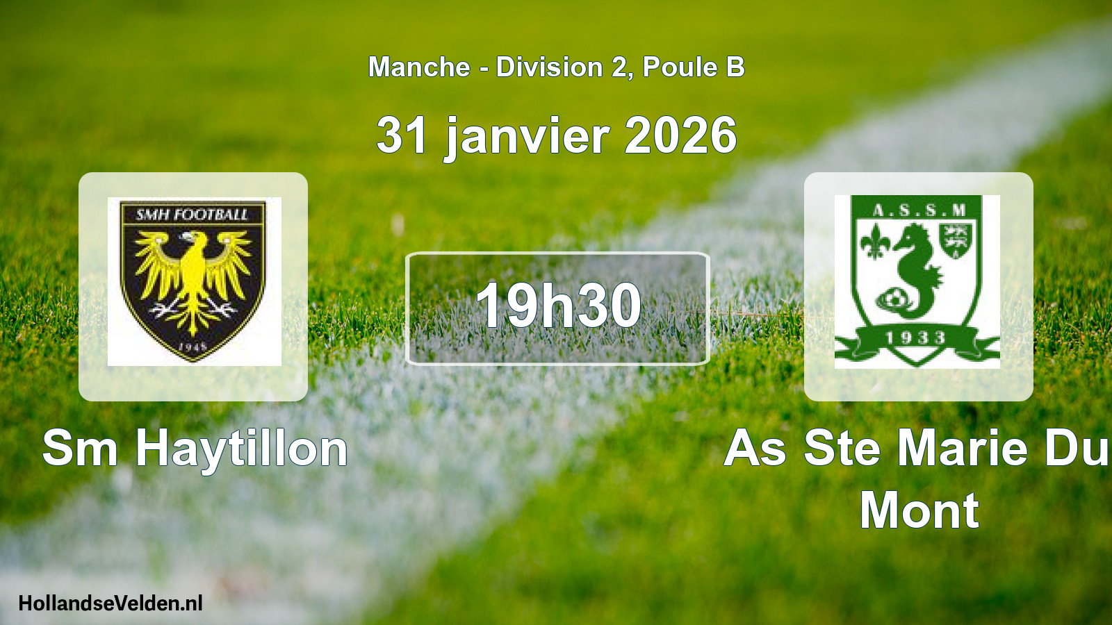 Geplande wedstrijd: Sm Haytillon - As Ste Marie Du Mont (31 janvier 2026)