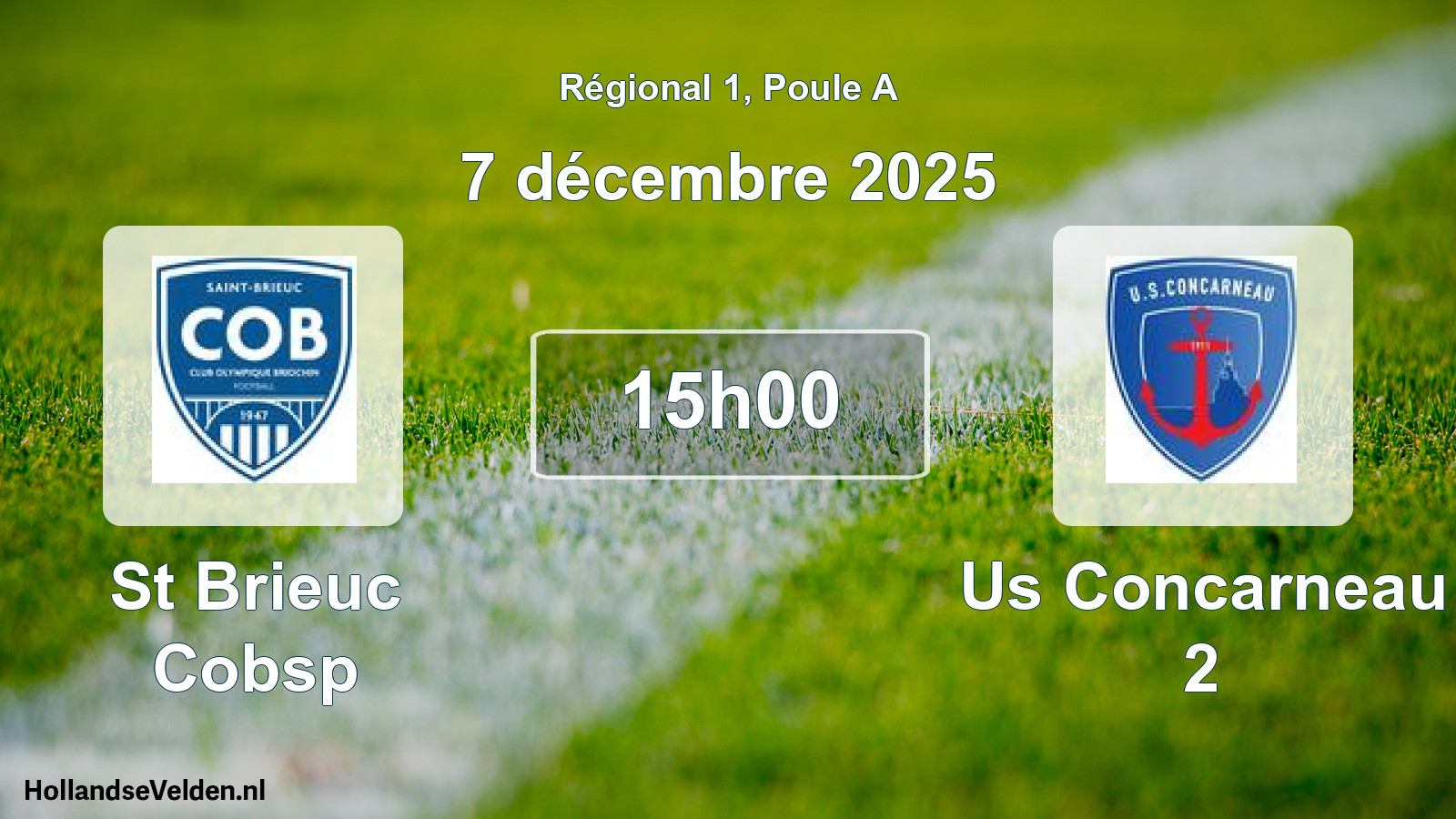 Geplande wedstrijd: St Brieuc Cobsp - Us Concarneau 2 (7 décembre 2025)