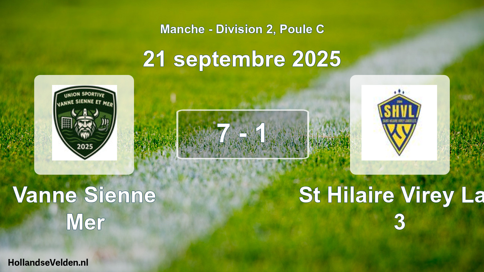 Gespeelde wedstrijd: Vanne Sienne Mer - St Hilaire Virey Lan 3 7 - 1 (21 september 2025)