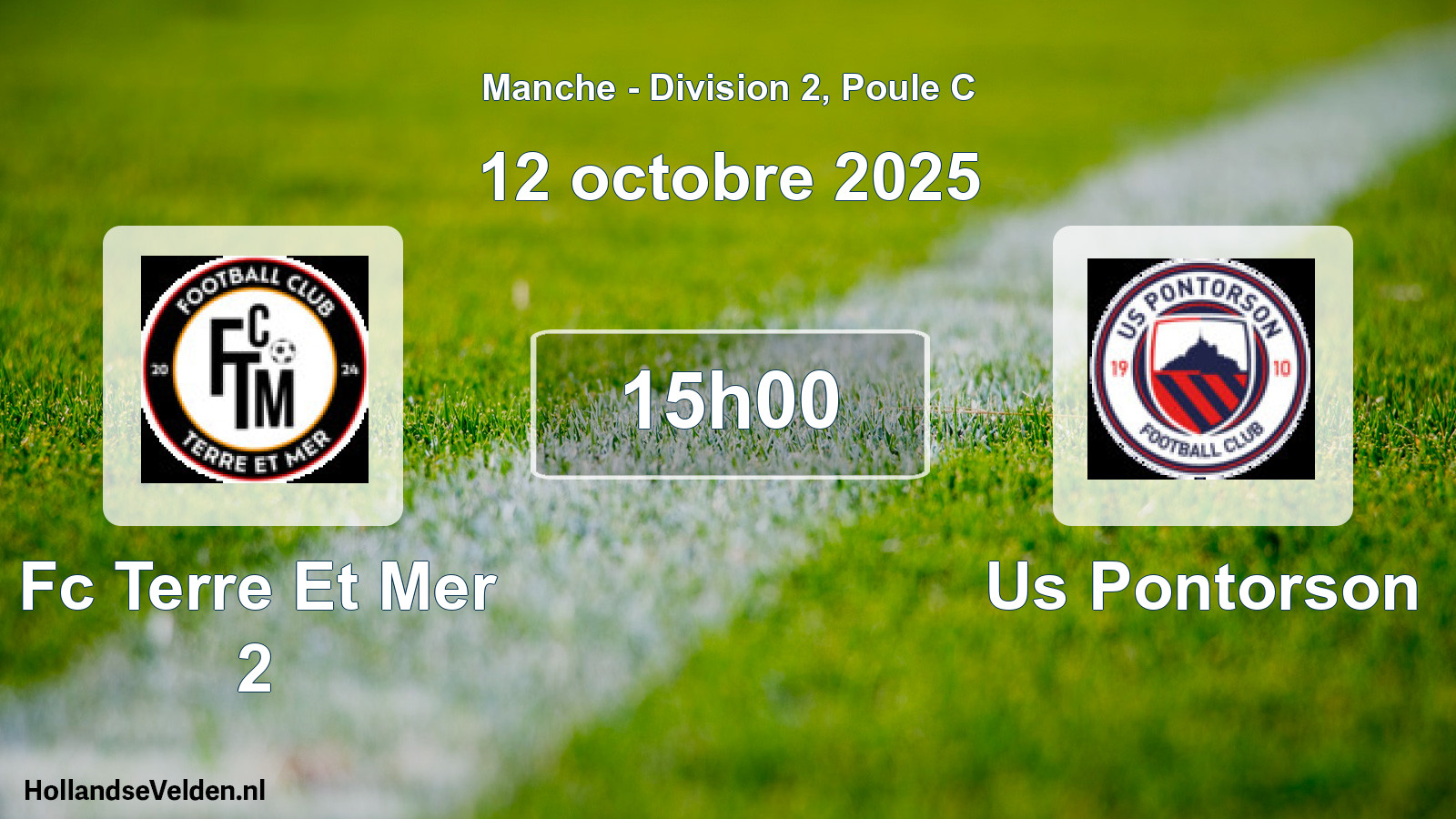 Geplande wedstrijd: Fc Terre Et Mer 2 - Us Pontorson (12 oktober 2025)