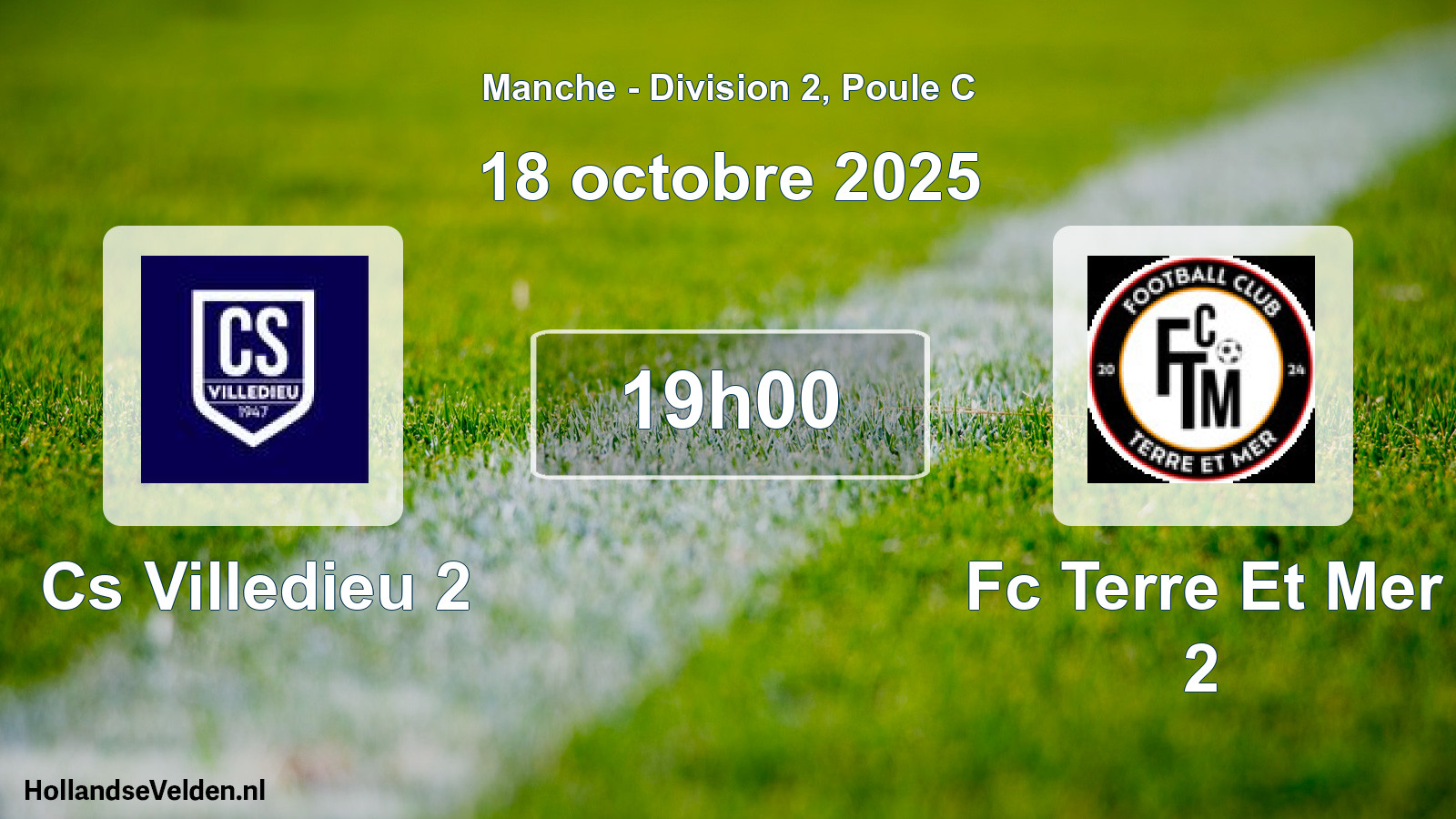 Geplande wedstrijd: Cs Villedieu 2 - Fc Terre Et Mer 2 (18 oktober 2025)