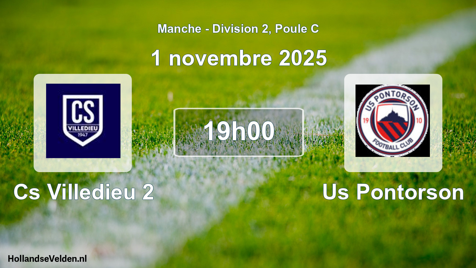 Geplande wedstrijd: Cs Villedieu 2 - Us Pontorson (1 novembre 2025)