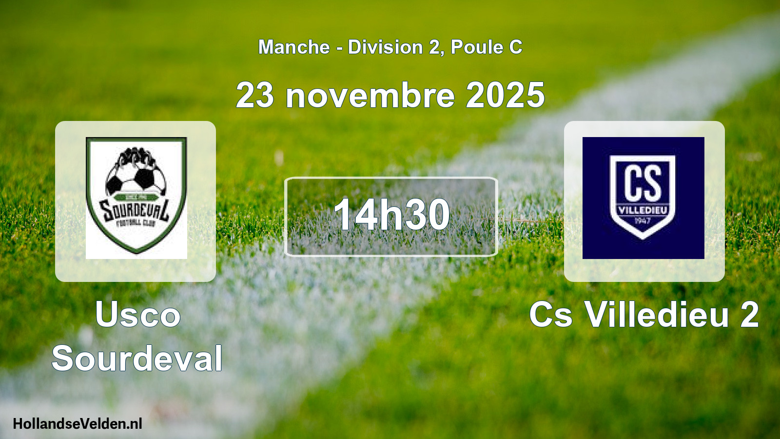 Geplande wedstrijd: Usco Sourdeval - Cs Villedieu 2 (23 november 2025)